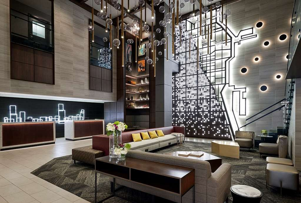 Downtown hotel surroundings
