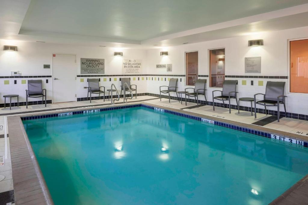 Indoor pool and fitness area