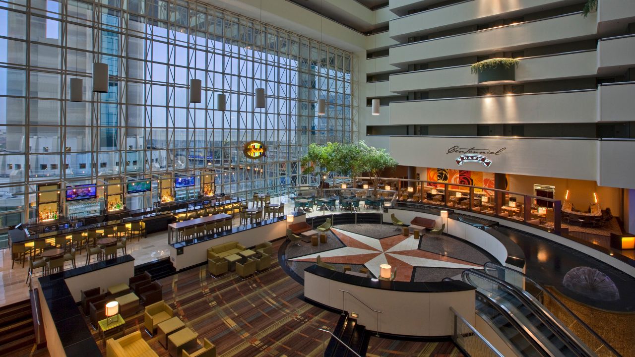 Official Hyatt Regency Dallas exterior and downtown Dallas views